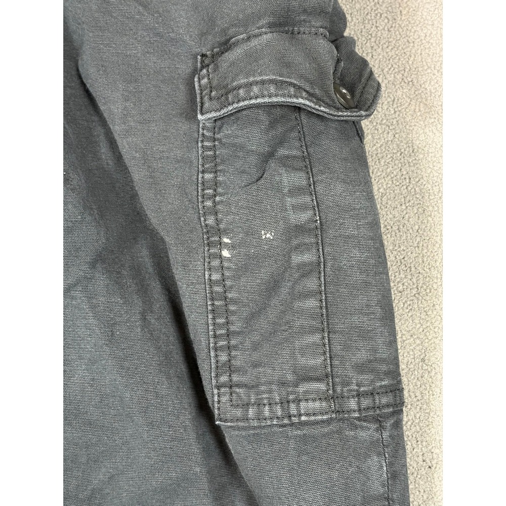 American Eagle Cargo Pants Womens 4 Gray Stretch Straight Leg Casual - Picture 2 of 9